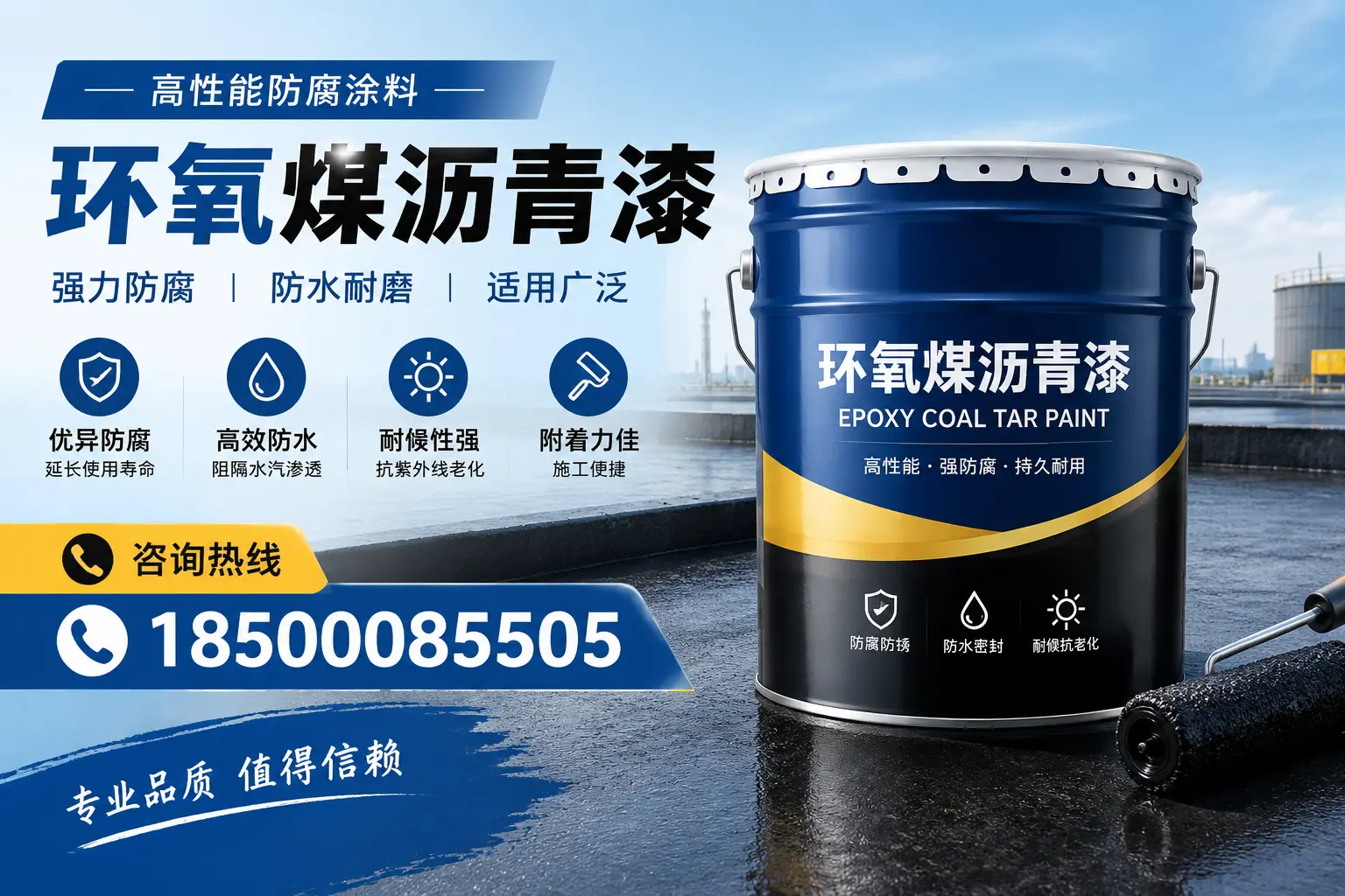 环氧煤沥青漆的主要成分与功能，济南用户深度了解